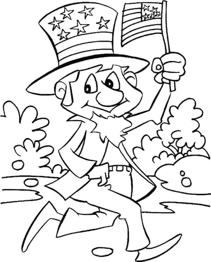 4th Of July Free Coloring Pages