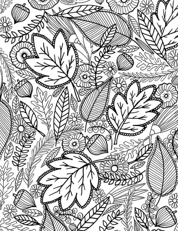 Adult Coloring Pages Autumn