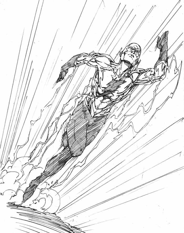 Adult Coloring Pages Of The Flash