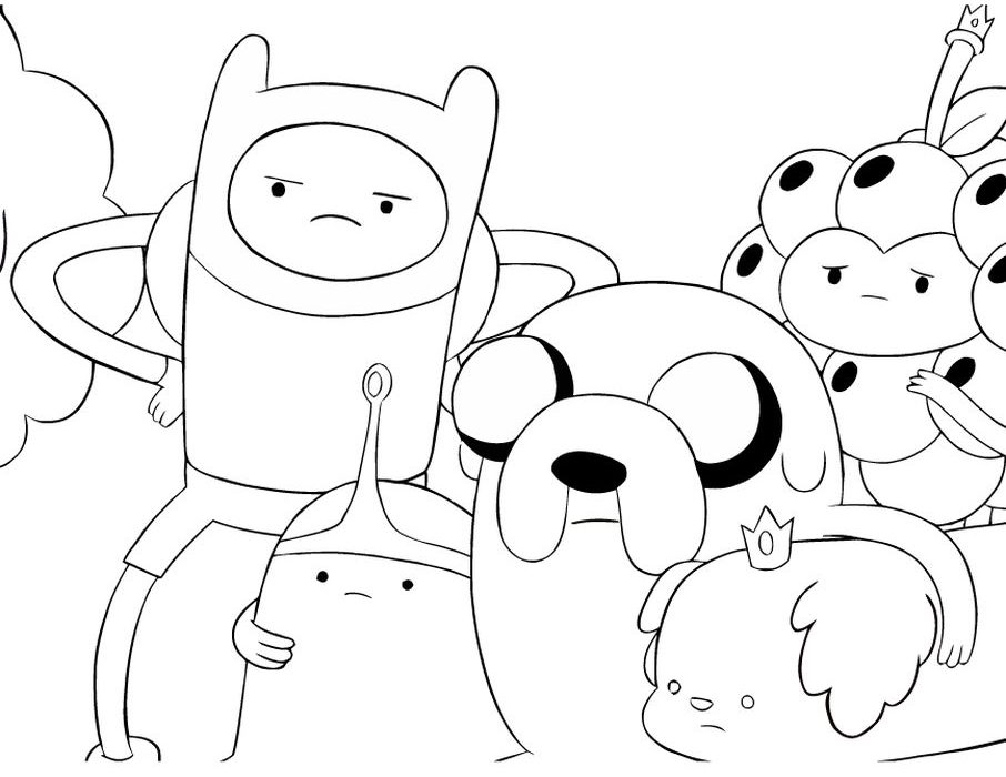 Adventure Time Coloring Pages Candy Kingdom