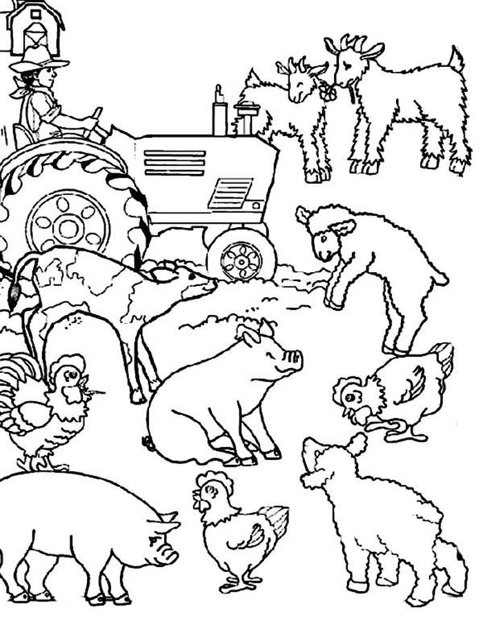 Animal Farm Coloring Pages
