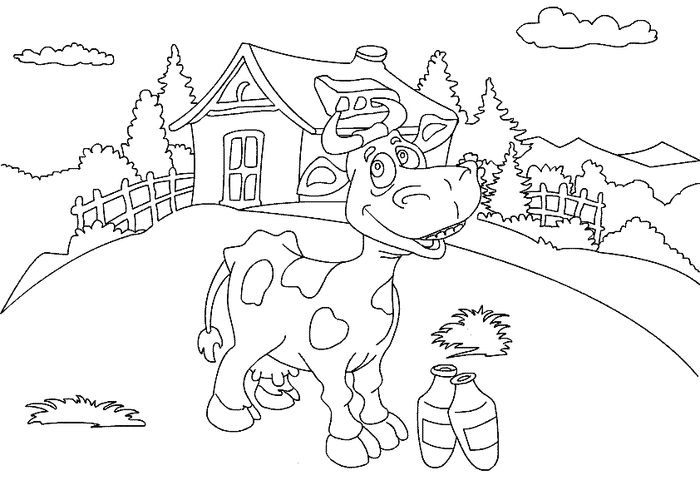 Animated Farm Animal Coloring Pages
