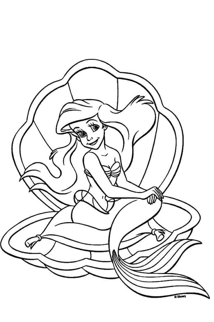 Ariel Princess Coloring Pages