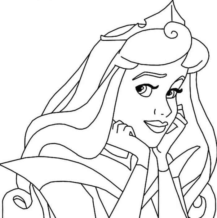 Aurora Coloring Pages Face