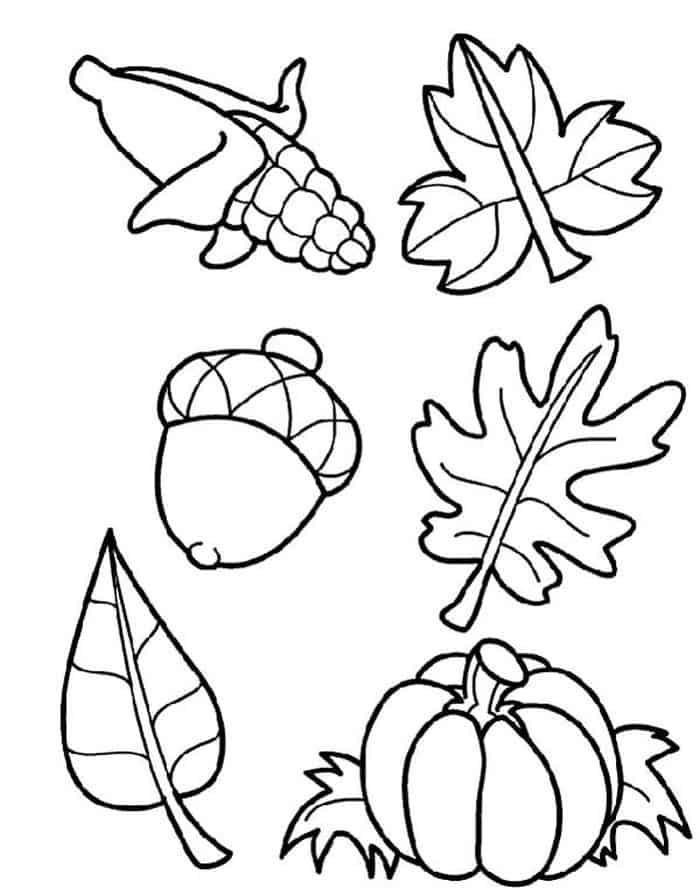 Autumn Coloring Pages For Preschoolers