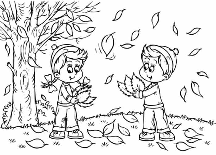 Autumn Coloring Pages Print