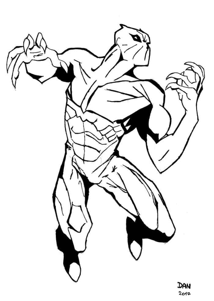 Avengers Black Panther Coloring Pages