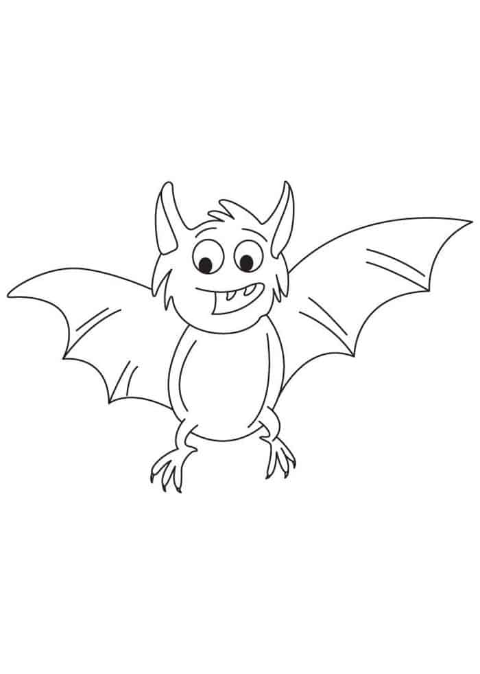 Baby Bat Coloring Pages