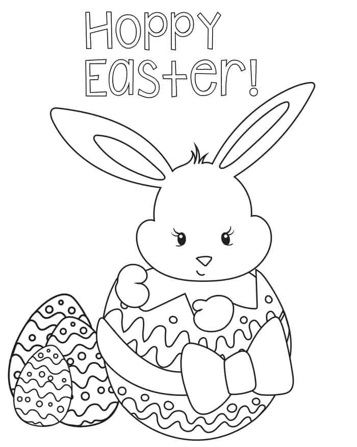 Baby Easter Bunny Coloring Pages