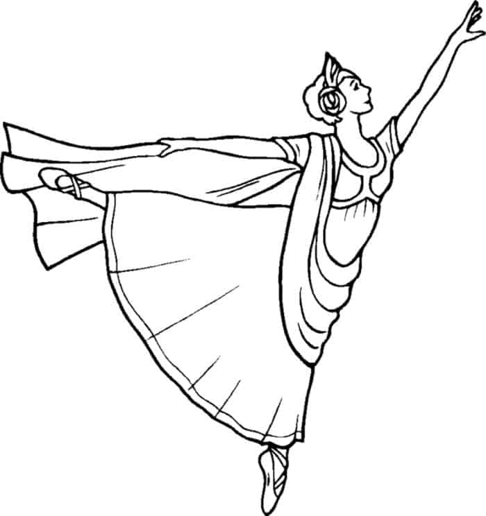 Ballerina Birthday Coloring Pages