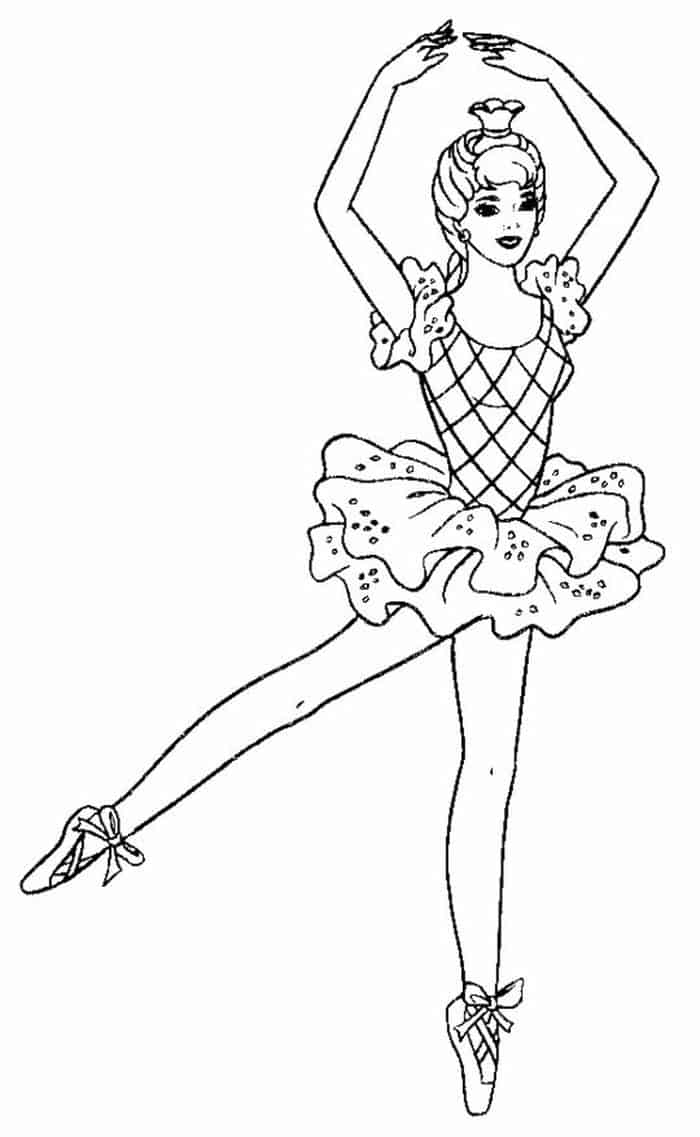 Ballerina Coloring Pages For Adults