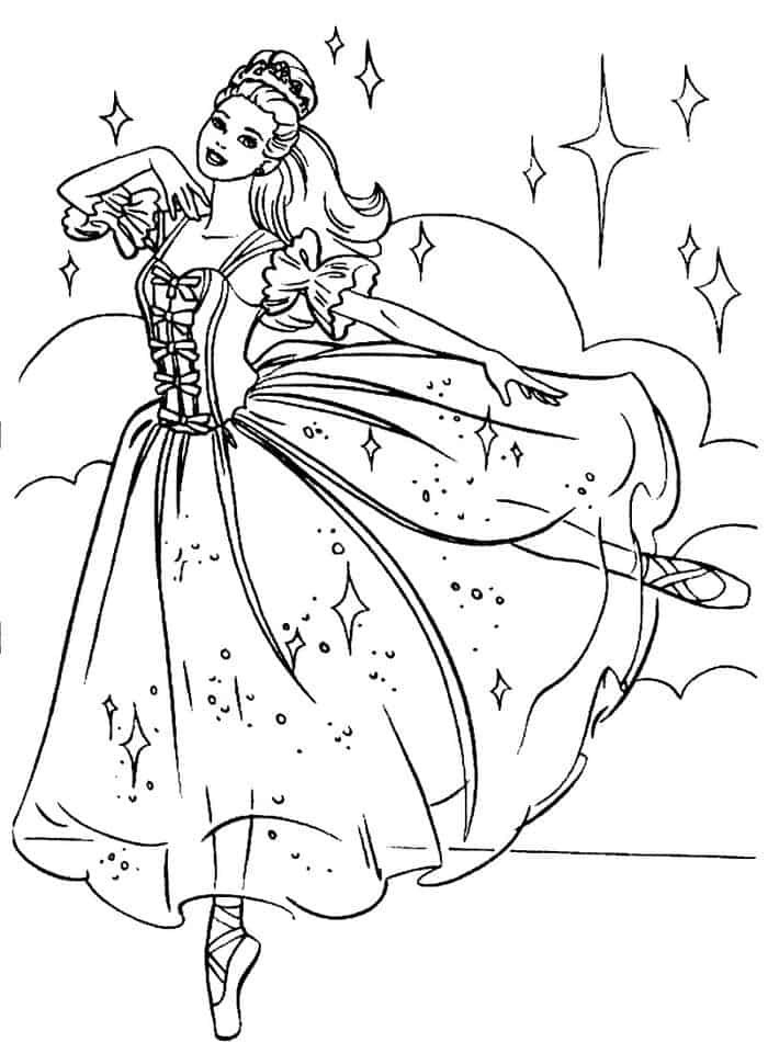 Barbie Coloring Pages Ballerina