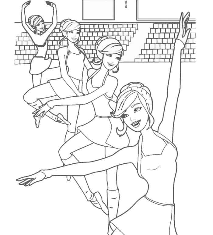 Battles Ballerina Coloring Pages