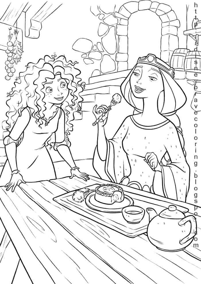 Beautiful New Merida Coloring Pages