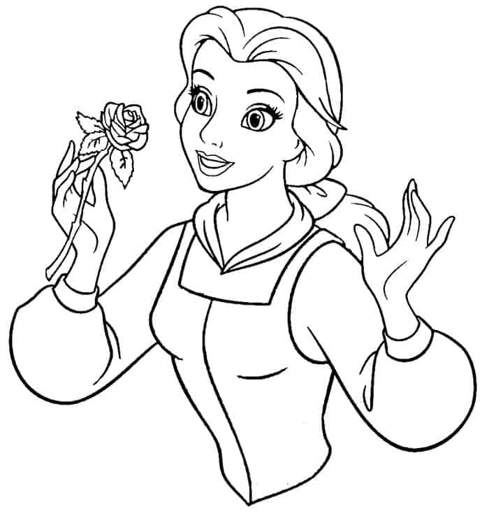 Belle Coloring Pages To Print