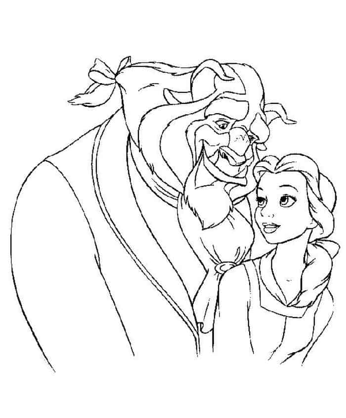 Belle From Beauty And The Beast Coloring Pages