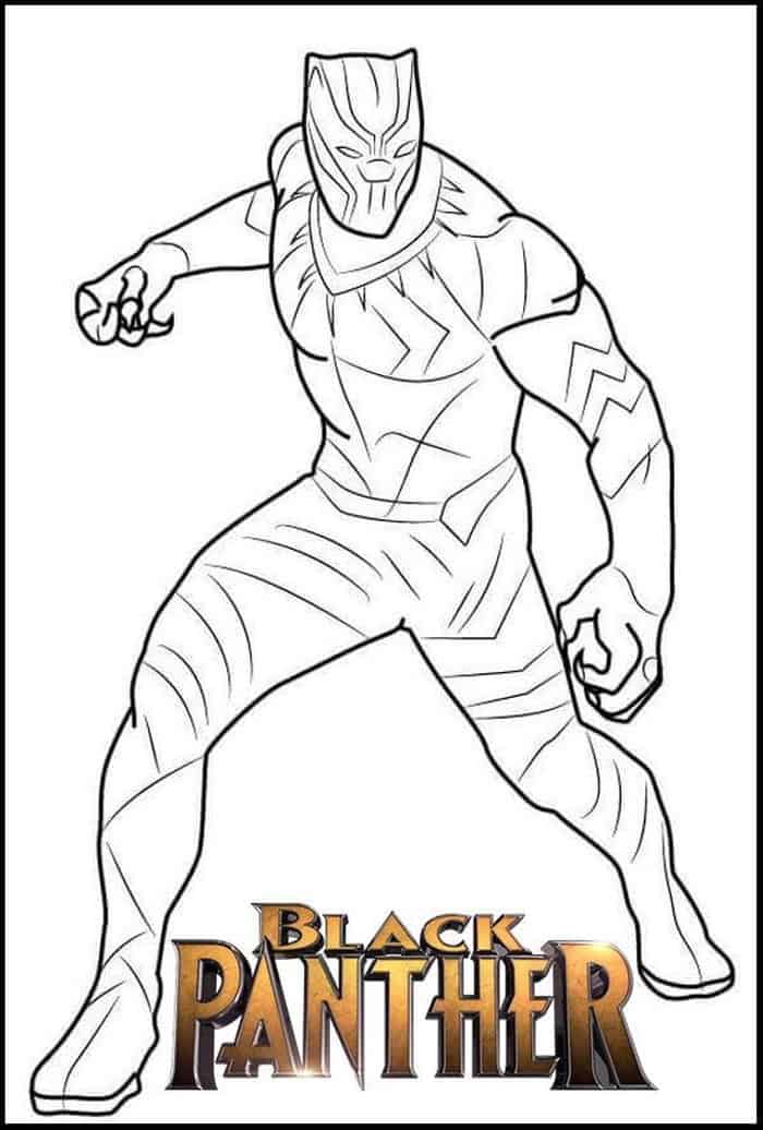Black Panther Coloring Pages Pdf