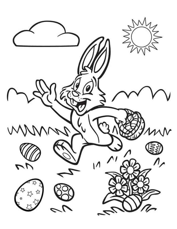 Bugs Bunny Easter Coloring Pages