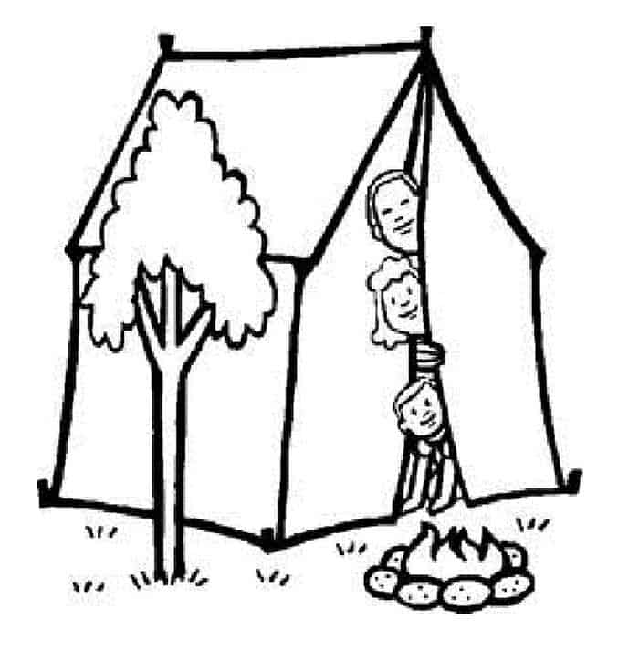 Camping Coloring Pages Pdf