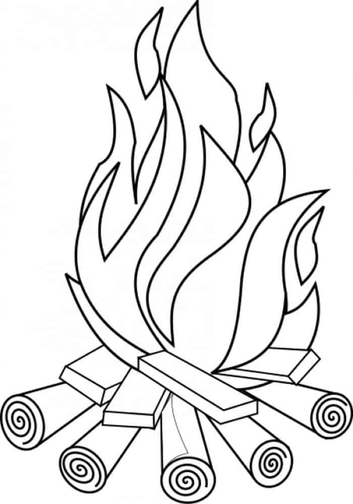 Camping Theme Coloring Pages