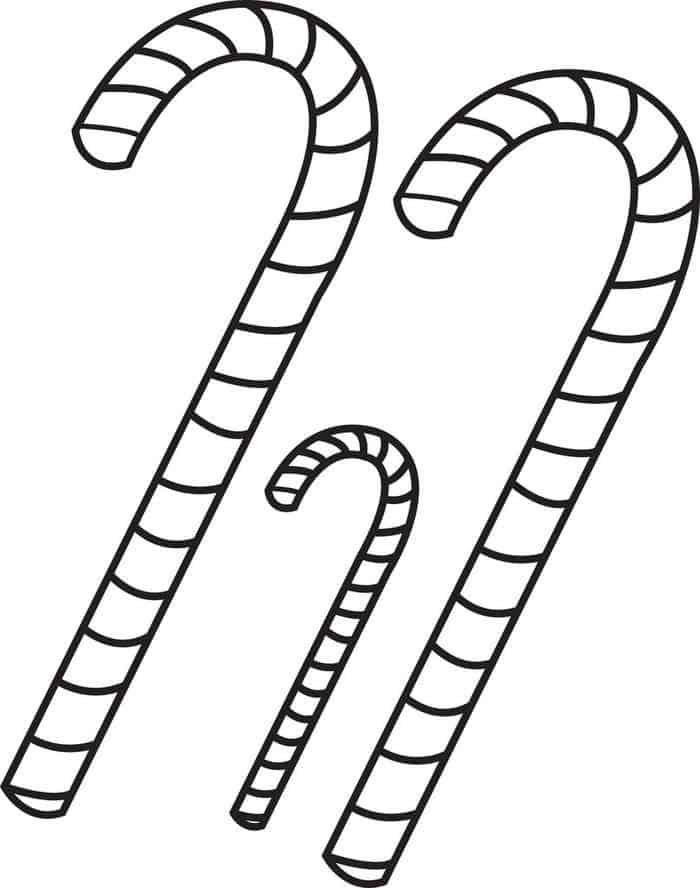 Candy Cane Coloring Pages To Print