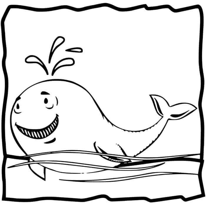 Cartoon Whale Coloring Pages
