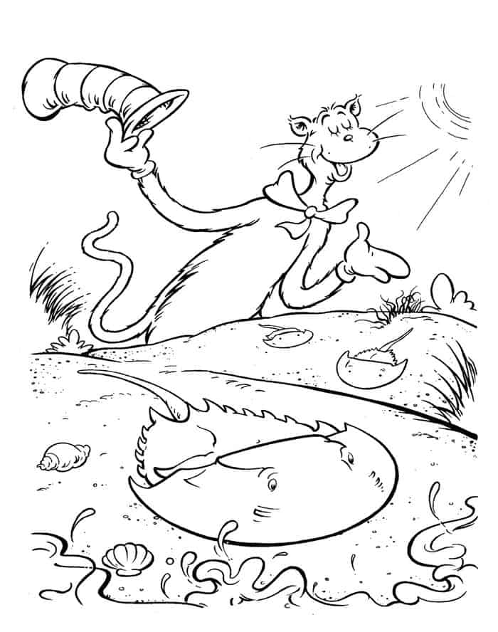 Cat In The Hat Coloring Pages Pbs