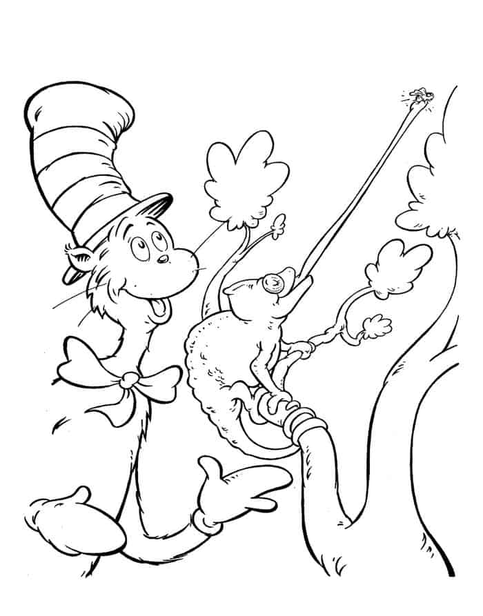 Cat In The Hat Printables Coloring Pages