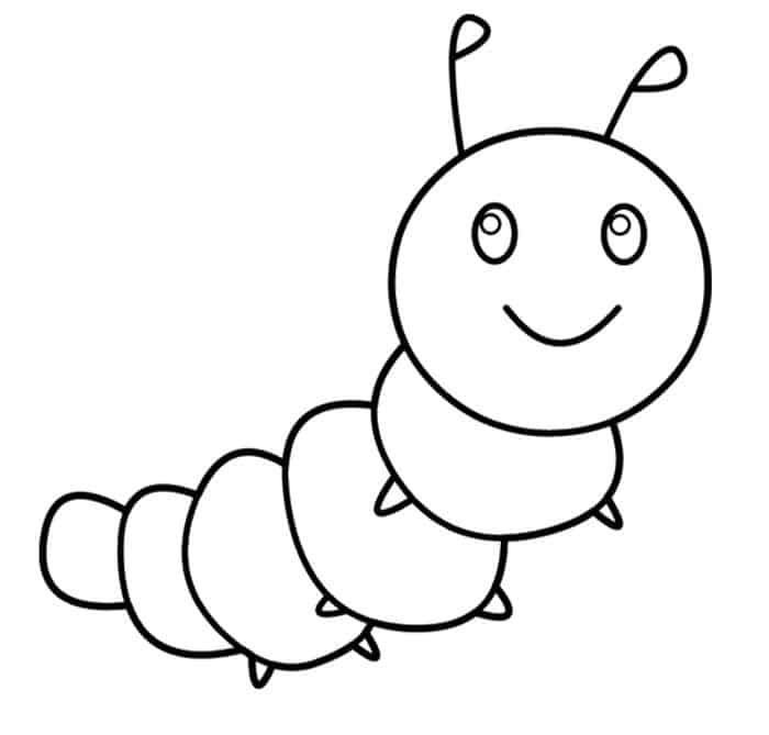 Caterpillar Coloring Pages Preschool Direction