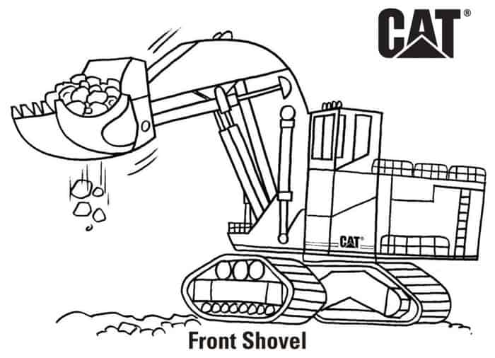 Caterpillar Tractor Coloring Pages
