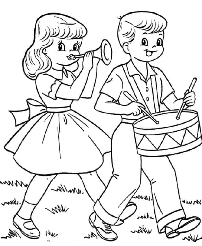Celebrating 4th Of July Coloring Pages