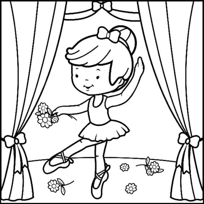 Cherry Jam As A Ballerina Coloring Pages