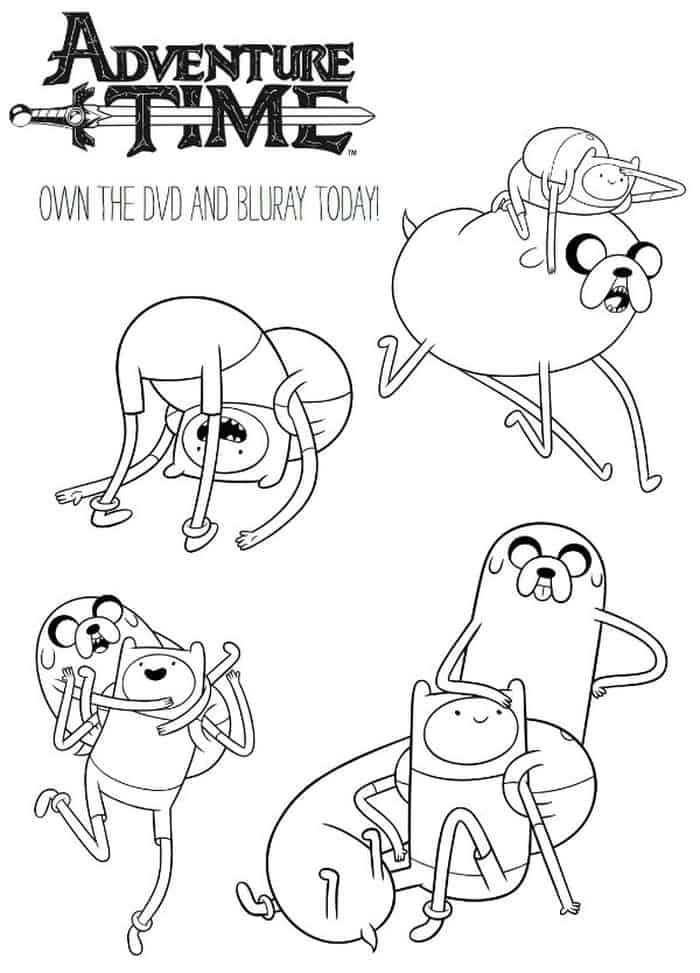 Chibi Adventure Time Coloring Pages Jpeg