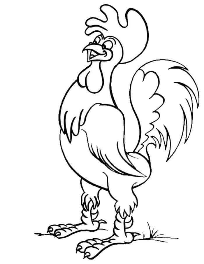 Chicken Coloring Book Pages