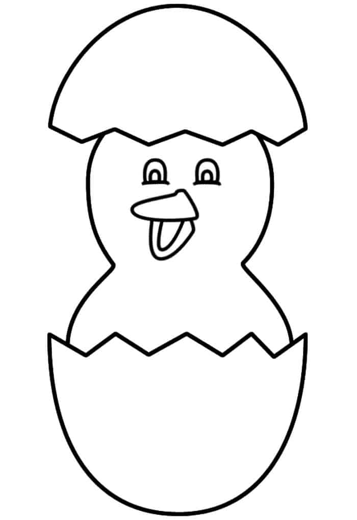 Chicken Easter Coloring Pages