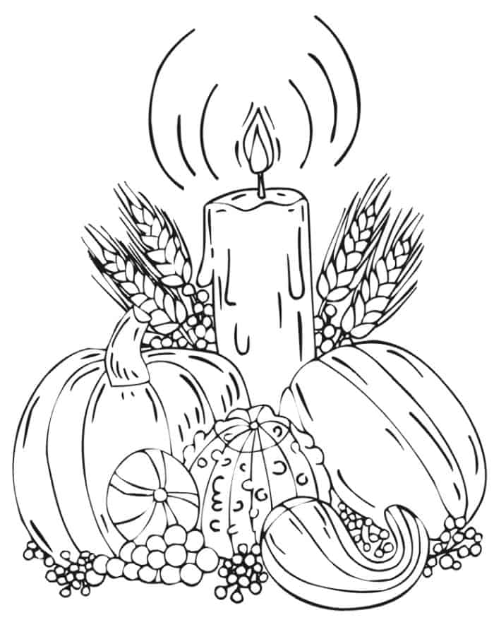 Christian Autumn Coloring Pages