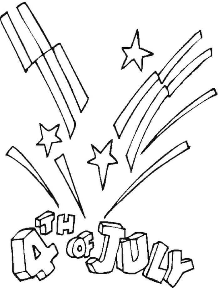 Coloring Book Pages 4th Of July