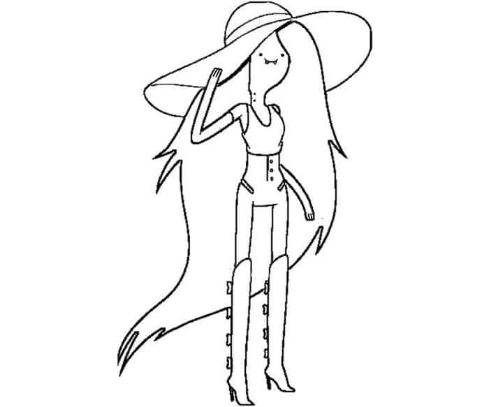 Coloring Pages Adventure Time Marceline