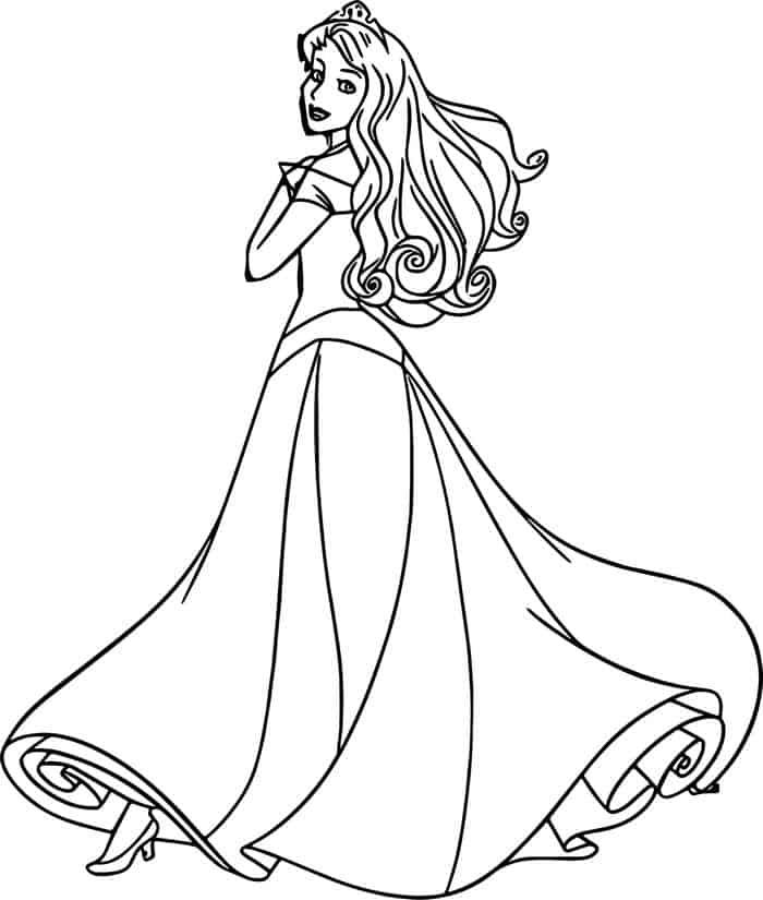 Coloring Pages Aurora Full Size