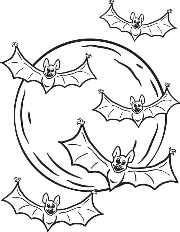 Coloring Pages Bat