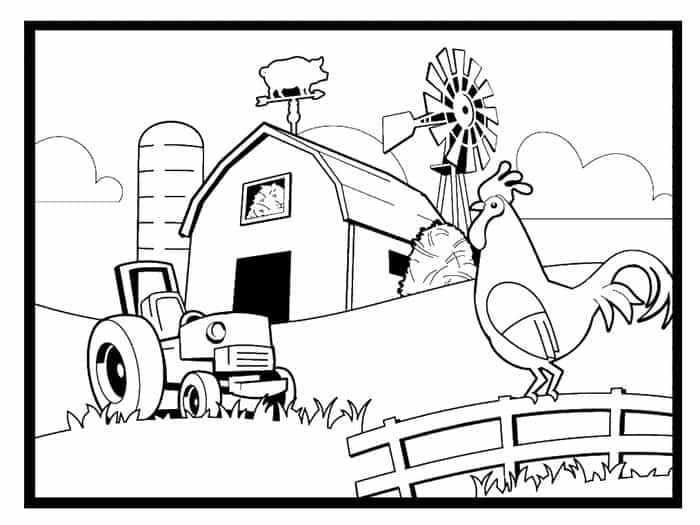 Coloring Pages Farm Animal