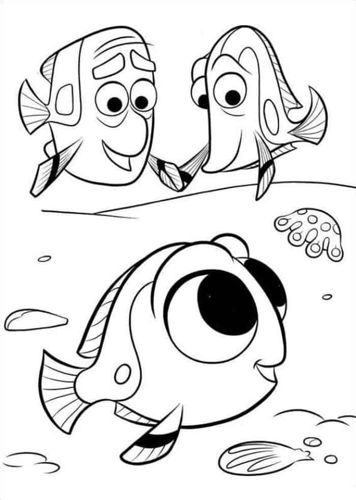 Coloring Pages Finding As Baby Dory