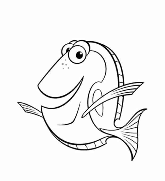 Coloring Pages Finding Nemo Dory