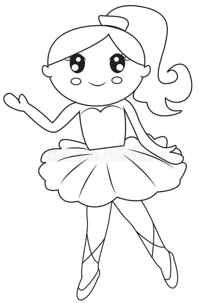 Coloring Pages For 5 Year Old Ballerina