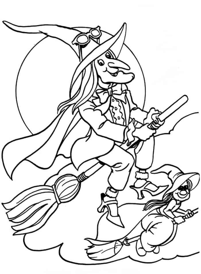 Coloring Pages For Adult Halloween Witch