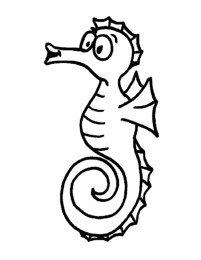 Coloring Pages For Adults To Print Seahorse