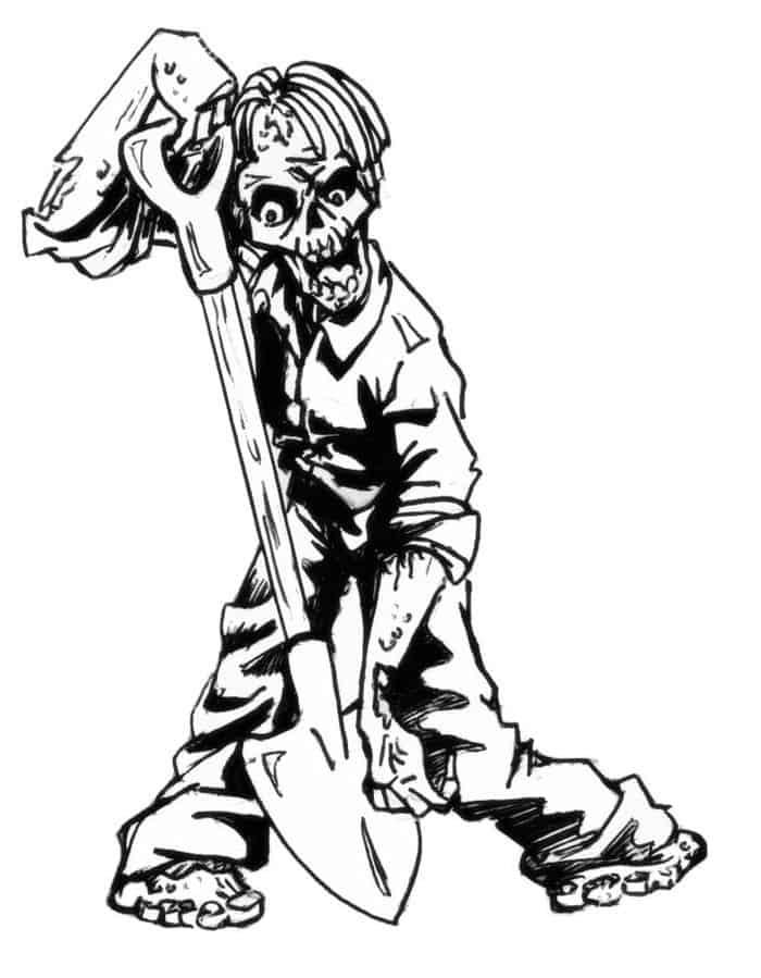Coloring Pages For Adults Zombie