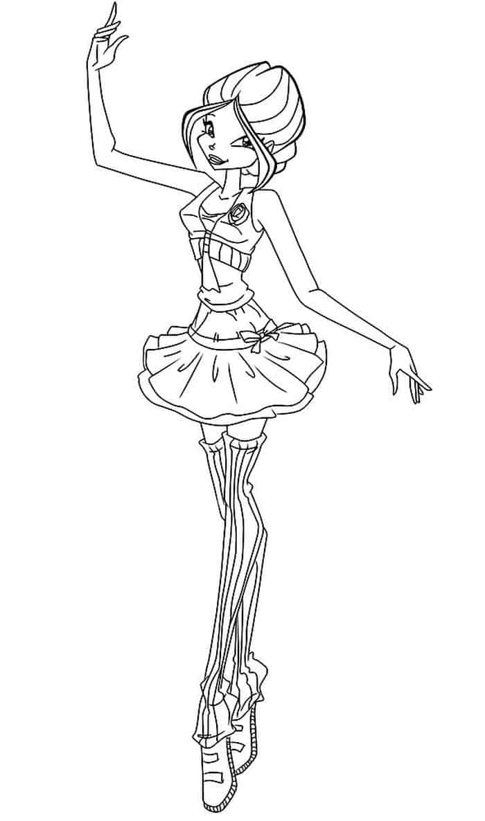 Coloring Pages For Kids Barbie Ballerina