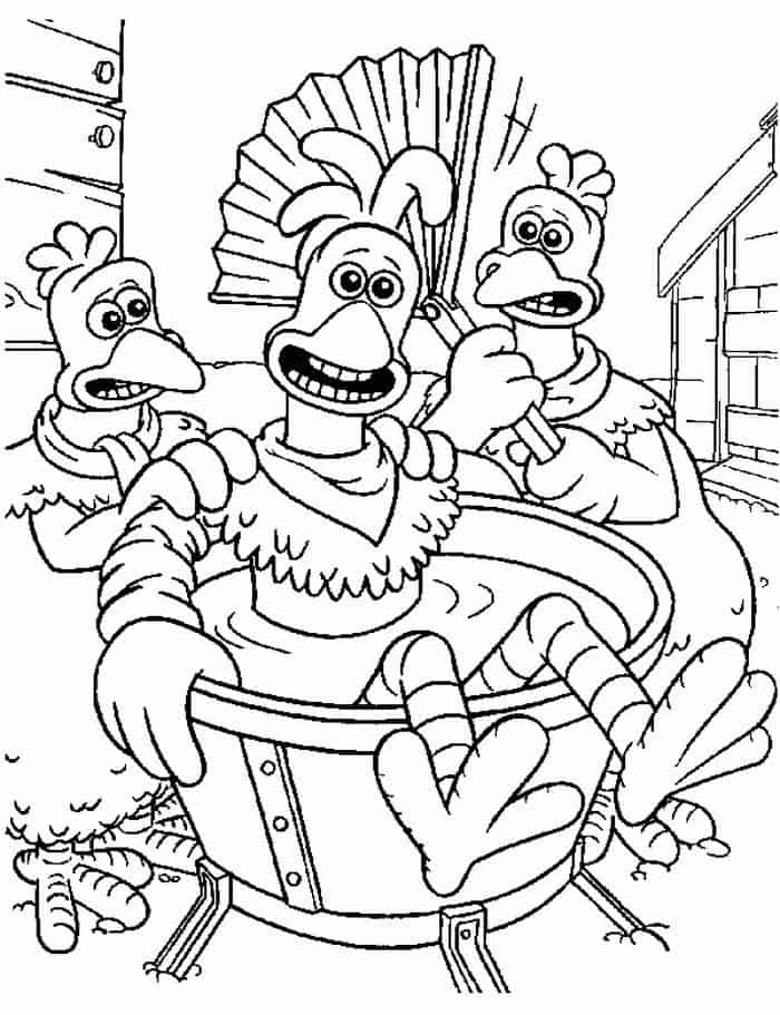 Coloring Pages Images Chicken Run Chicken Run 030