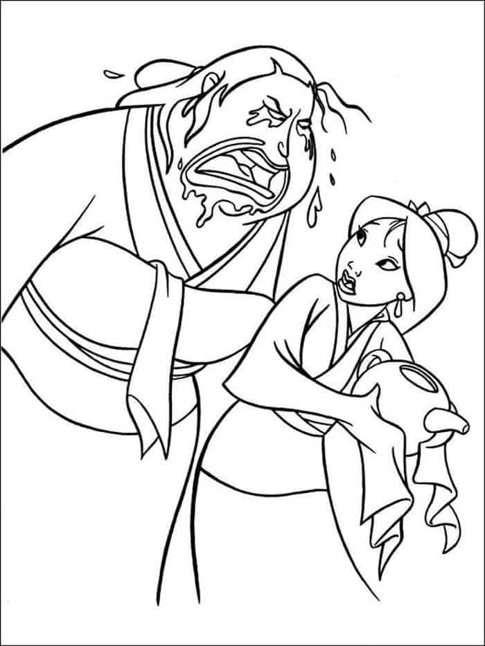 Coloring Pages Mulan Matchmaker